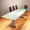 CE ISO CCC Tempered Glass Office Furniture Glass Table Top