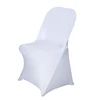 Popular Design cheap white gold hotel party banquet Wedding lycra Stretch spandex folding chair cover