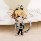 Vograce engraved logo acrylic keychain, transparent custom vograce acrylic charms