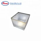 Customized Double Wall Square Led Ice Bucket for Bar