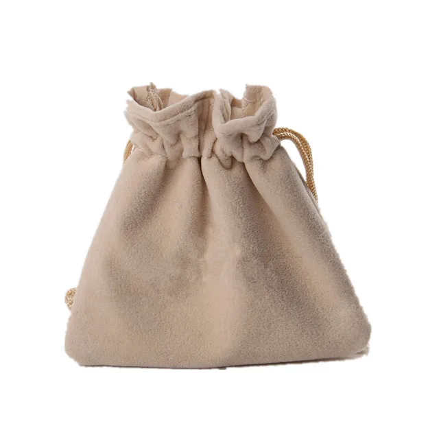 High quality drawstring jewelry pouch gift velvet bag