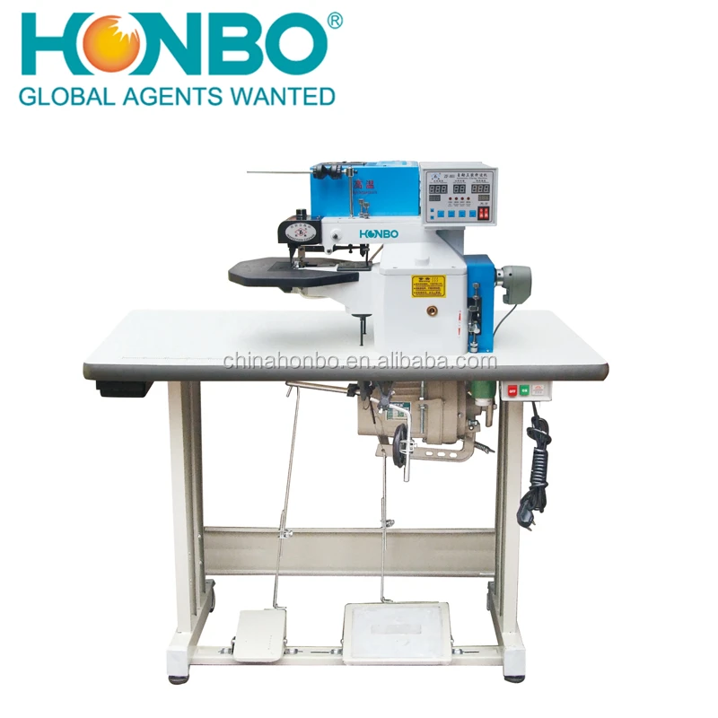 HB-801 cutting tooth industrial automatic leather shoe guling folding machine