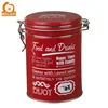 Food packaging round metal airtight top tin box for tea coffee