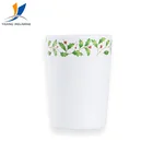 OEM service melamine mugs plastic coffee cup with leaf printing