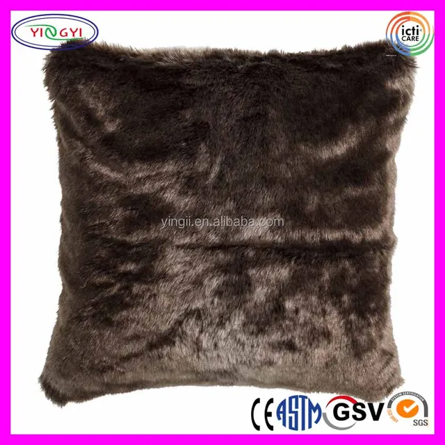 faux fur cushion decorative pillow cover silky soft faux fur