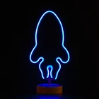Evermore Custom Neon Blue Led Home Decoration Bedside Table Night Light Neon Lamp