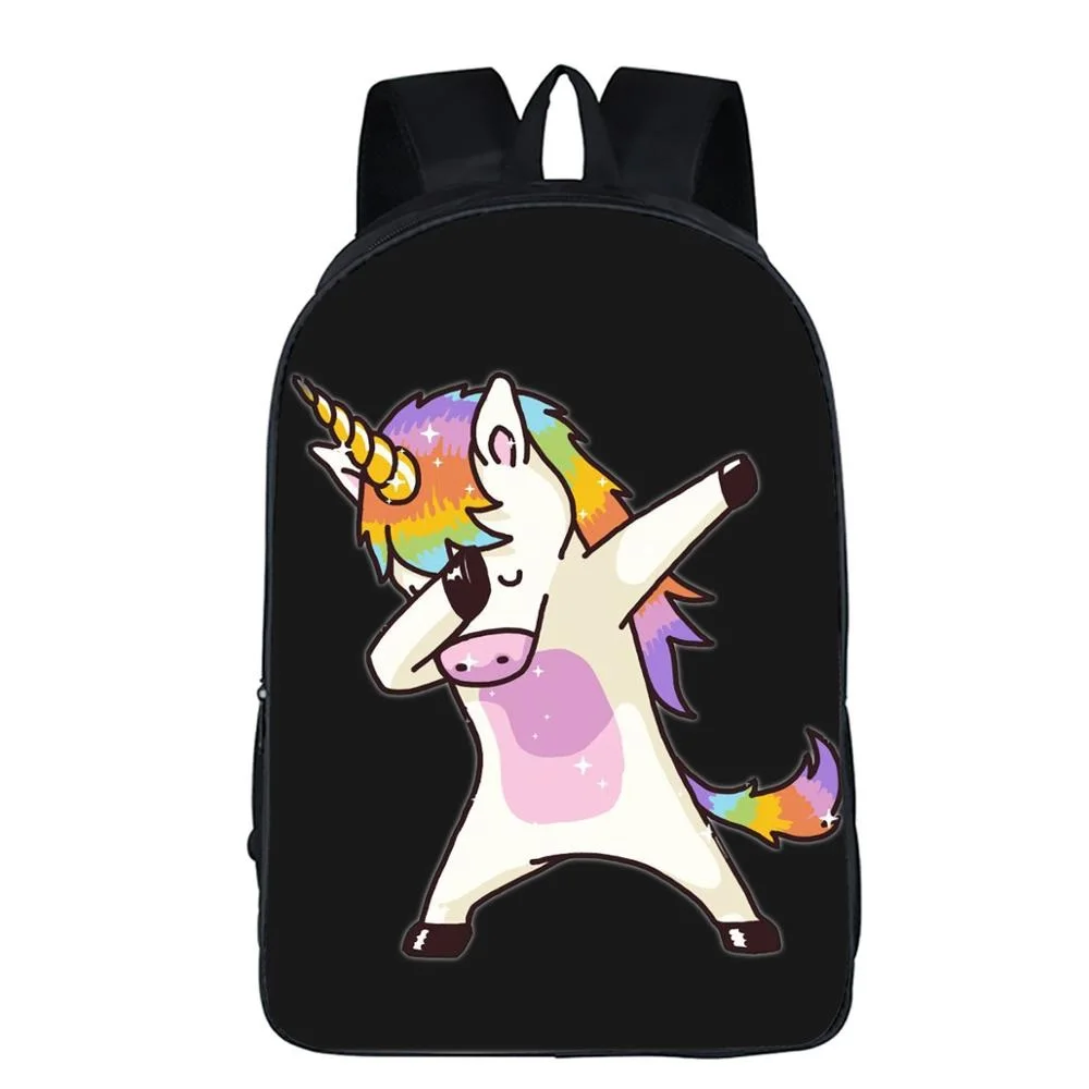 Unique Dab Bookbag Panda Pattern Print Backpack 16 Inches School Bag for Boys Girls Unisex, Black with graphic prints
Unique Dab Bookbag Panda Pattern Print Backpack 16 Inches School Bag for Boys Girls Unisex, Black with graphic prints