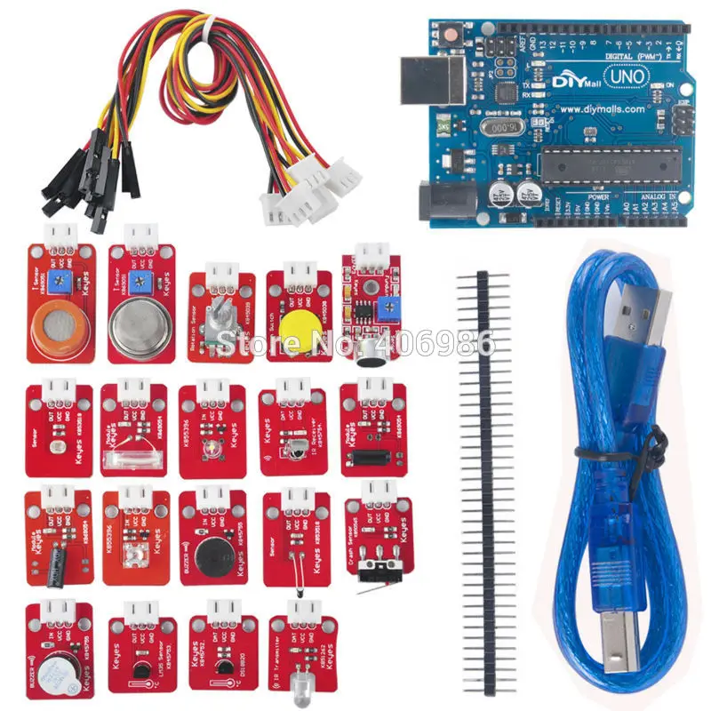 Electronic Building Blocks DIY Learning Kit for Sensor Module Cable FZ0594 Freeshipping Dropshipping Electronic Building Blocks DIY Learning Kit for Sensor Module Cable FZ0594 Freeshipping Dropshipping