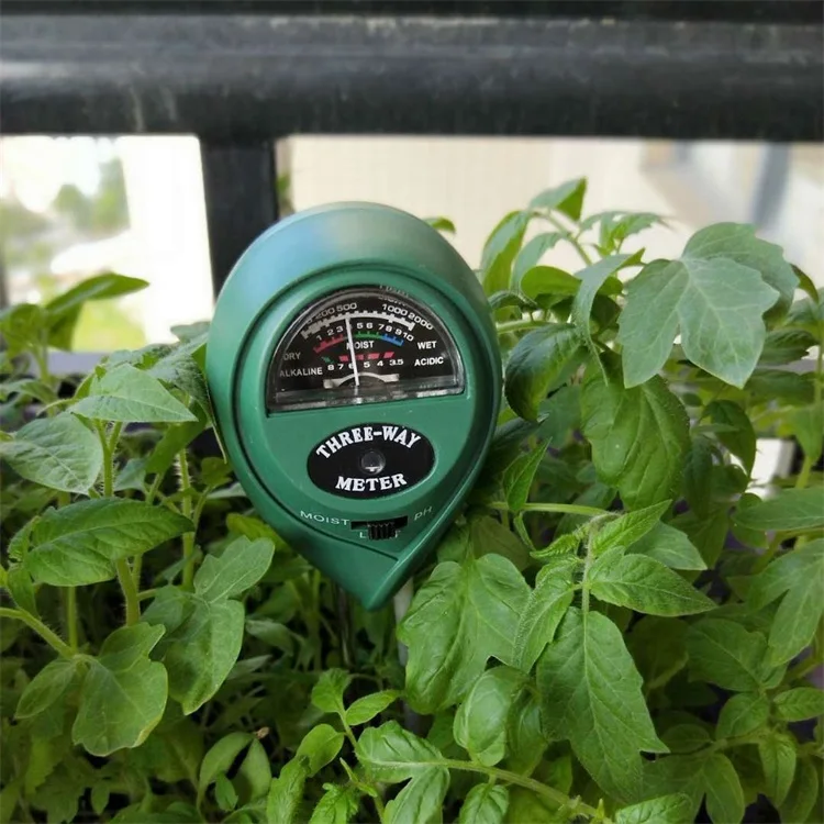 حديقة النباتات الزراعية دقيقة 3 في 1 مقياس درجة الحموضة ضوء اختبار الرطوبة التربة