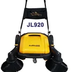 Unpowered hand pushing road floor cleaning handheld manual sweeper