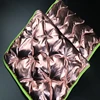 wholesale waterproof down filled nylon quilted bronzing fabric with three layers