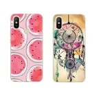 Fruit Cartoon Painting Phone Case For iPhone X Soft Mobile Cover Custom Printing Cover For iPhone X TPU Case