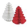 Tissue paper Honeycombs Christmas Tree hanging decoration desk centerpiece party Supplies