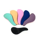custom plastic nylon small oval round magic comb scalp massage detangle dry detangling wig paddle hair brush