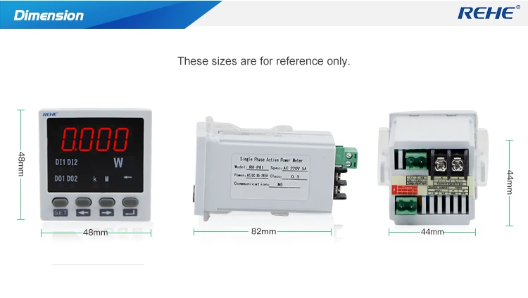 Factory Price Optical Zigbee Digital Smallest Size 48*48mm Single-phase Active Power Meter RH-P81 - ANKUX.COM