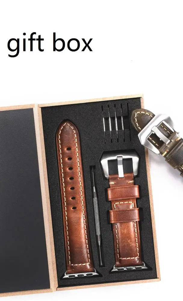 hotselling leather watch band for apple watch strap 38mm 42mm