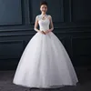 Z92457A New Fashion Lace Weeding Dress Sexy Sleeveless Wedding Dress Floor-Length Wedding Dress