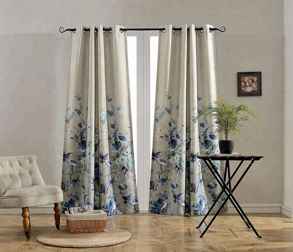 Sinicism Blue And White Porcelain Pattern Room Darkening Window Curtains Buy Sinicism Window Curtain Room Darkening Curtains Blue And White