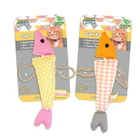 Pet Toys Shape Cat Brand New Home Style Luxury Refined Colorful Plush Fish Mouse Shape Catnip Cat Toy