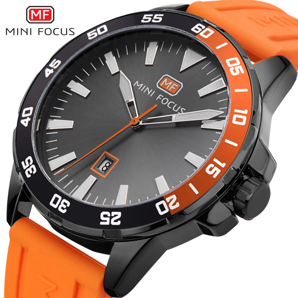 MINI FOCUS Army Military Sport Watch Men Quartz Clock Orange Rubber Strap Ocean Dial Date Display Fashion Creative Watches
MINI FOCUS Army Military Sport Watch Men Quartz Clock Orange Rubber Strap Ocean Dial Date Display Fashion Creative Watches