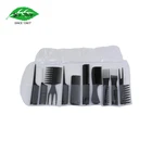 10 Salon Comb Hairdressing Detangler Hair Brush Comb Set