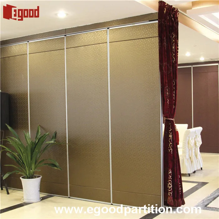 Waterproof Room Divider Soundproofing Slidable Type For Restaurant