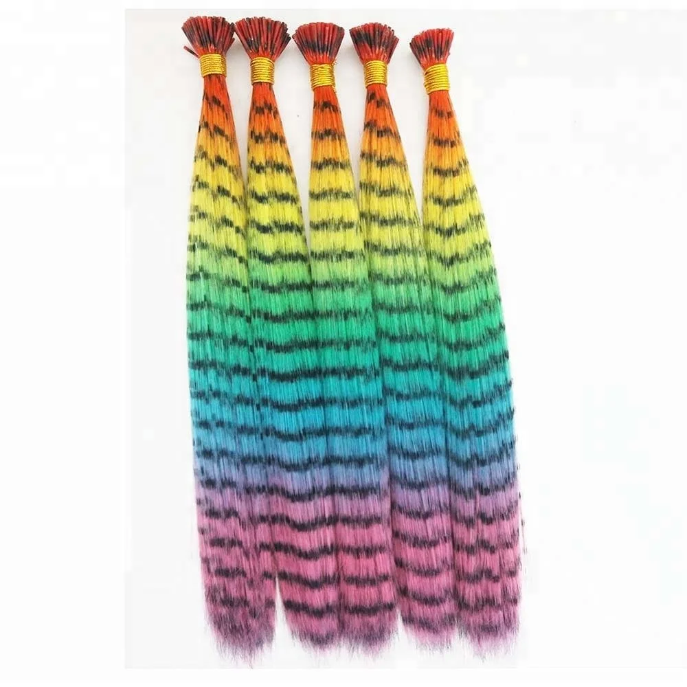 Pre-Bonded Hair Extension Type Grizzle Color Micro Loop Ombre Synthetic i-tip Feathers Hair Extension, More than 12 color can be choosed
Pre-Bonded Hair Extension Type Grizzle Color Micro Loop Ombre Synthetic i-tip Feathers Hair Extension, More than 12 color can be choosed