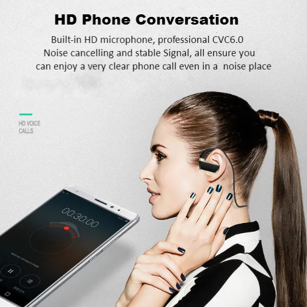 10 Hours v4.2 mp3 Player headphones waterproof sport neckband wireless sport bluetooth headset with microphone - ANKUX.COM
