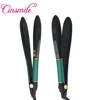 New Products 2018 Ceramic Personalized Flat Iron Hair Straightener Tourmaline Infrared Ionic Hair Flat Iron with Comb