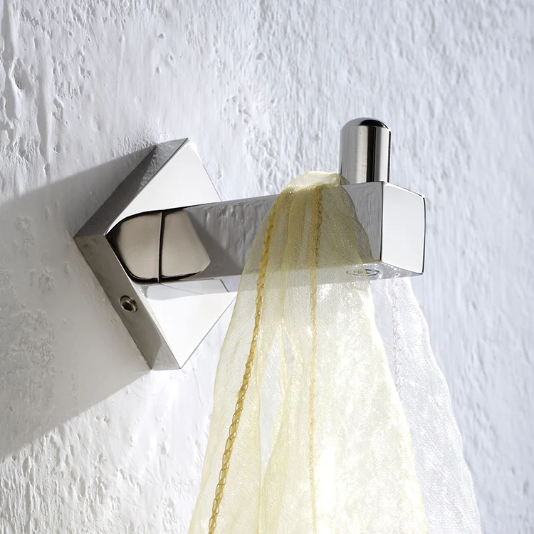 Stainless steel bathroom set accessories wall mounted towel hook , hanging wall hooks