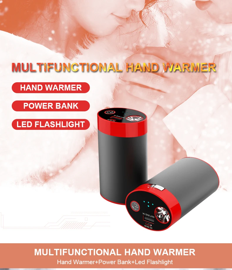 3 in 1 pocket hand warmer charger usb mini heater 2019 with flashlight - ANKUX.COM