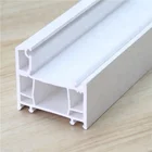 tempered glass pvc sliding window door upvc profiles/ white upvc double hung windows profile