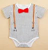 China suppliers cheap price infant clothes Baby boy striped cotton romper