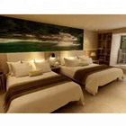 Furniture For Room Melamine Laminated Hotel Furniture For Double Bed/Twin Bed Room