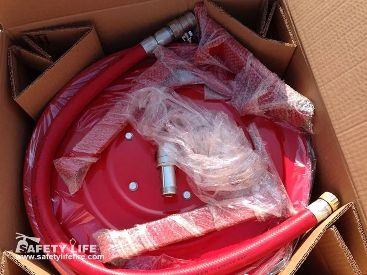 Steel Material Inch Fire Hose Reel With Hydrant Safety Life Fire