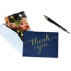 Custom Handpainted Envelopes Thank You Wedding Anniversary Handmade Decoration Printable Greeting Card Paper Box Set