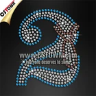 Iron on transfer numbers sequin bling custom motif for kids
