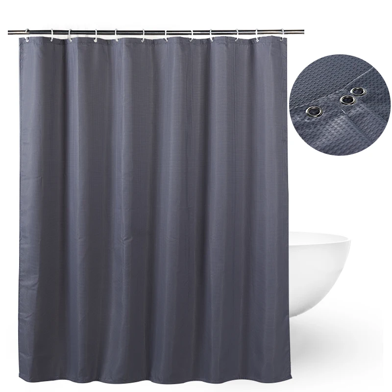 Hotel Bathroom Curtain Custom Printed Wholesale Mildew Resistant