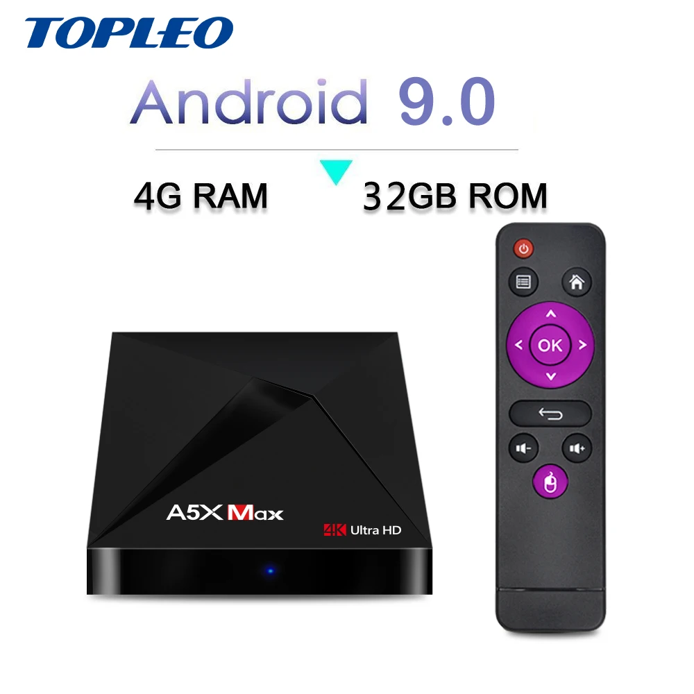 Multifunctional A5X MAX 2.4g/5.0g dual-frequency 64 bit smart ott android tv box support 3D 4K
Multifunctional A5X MAX 2.4g/5.0g dual-frequency 64 bit smart ott android tv box support 3D 4K