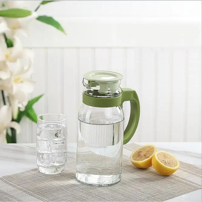 Hot sale plastic cold juice pitcher glass hot water filter jug with lid and handle, Pink /green
Hot sale plastic cold juice pitcher glass hot water filter jug with lid and handle, Pink /green