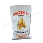 Customized golden printing 50kg white pp woven basmati rice packing bag export Dubai