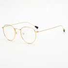 Latest Modern Design Italy Unisex Round Titanium Glasses Optical Frame Eyeglasses