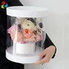 Custom Clear PVC Plastic Flower Box With Lid