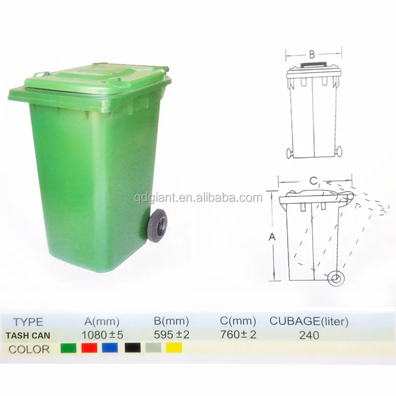 Cheap Outdoor Plastic Dustbin / Wheelie Bin 240l For Sale Buy Plastic