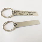 Custom die cast metal letter key chain/keyring with custom logo