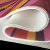 Wellcool OEM 850gsm 3d knitted colorful strip polyester airflow cool mesh fabric for home textile mattress pillow cushion
