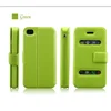 Leather Hard Skin Case Cover For Apple iPhone 4,China cover skin case Suppliers