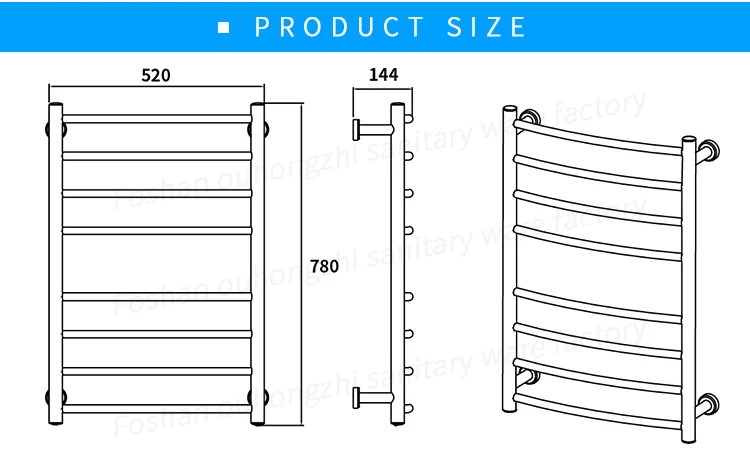 Luxury Fashion Towel Warmer Stainless Steel Freestanding Towel Warmers For Bathroom