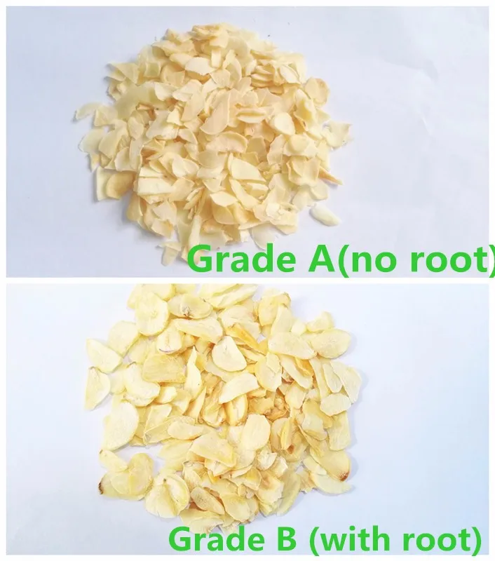 garlic flakes A B