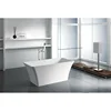Deep freestanding acrylic hot tubs stone resin bathtubs